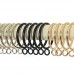 Ya Jin 20 Pack Metal Plating Curtain Rings Hanging Shower Ring Gold Internal Diameter 1.77" Gold - B077G8NGPK